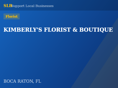 KIMBERLY'S FLORIST & BOUTIQUE — Florist in BOCA RATON, FL