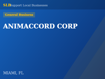 ANIMACCORD CORP — General Business in MIAMI, FL