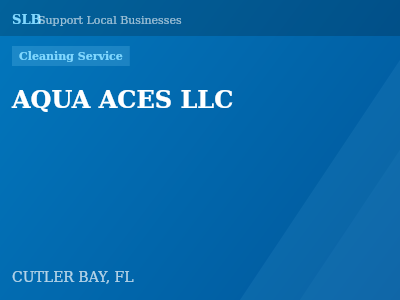 AQUA ACES LLC — Cleaning Service in CUTLER BAY, FL