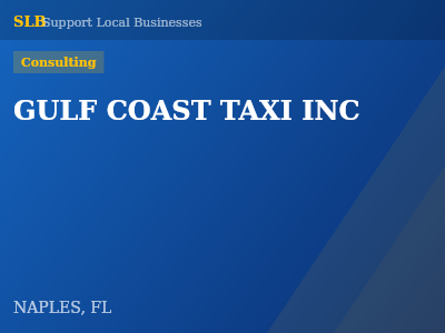 GULF COAST TAXI INC — Consulting in NAPLES, FL