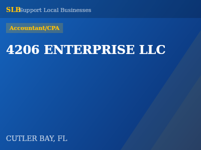 4206 ENTERPRISE LLC — Accountant/CPA in CUTLER BAY, FL