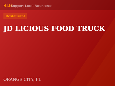 JD LICIOUS FOOD TRUCK — Restaurant in ORANGE CITY, FL