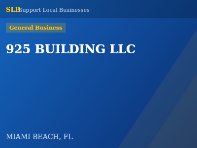 925 BUILDING LLC — General Business in MIAMI BEACH, FL