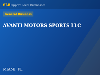 AVANTI MOTORS SPORTS LLC — General Business in MIAMI, FL