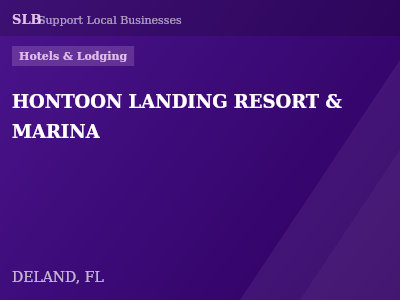 HONTOON LANDING RESORT & MARINA — Hotels & Lodging in DELAND, FL