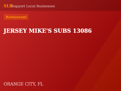 JERSEY MIKE'S SUBS 13086 — Restaurant in ORANGE CITY, FL
