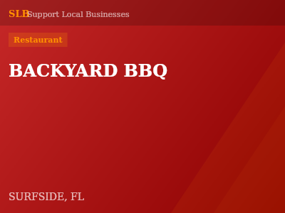 BACKYARD BBQ — Restaurant in SURFSIDE, FL