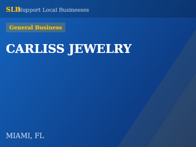 CARLISS JEWELRY — General Business in MIAMI, FL