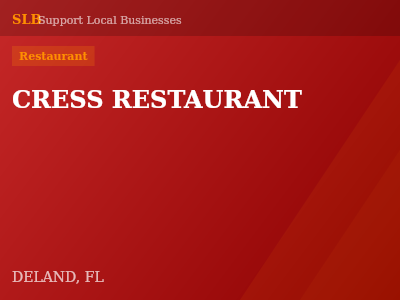 CRESS RESTAURANT — Restaurant in DELAND, FL