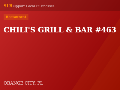 CHILI'S GRILL & BAR #463 — Restaurant in ORANGE CITY, FL
