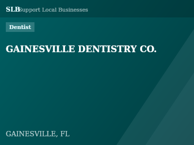 GAINESVILLE DENTISTRY CO. — Dentist in GAINESVILLE, FL