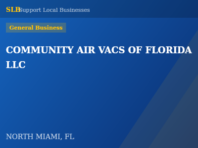 COMMUNITY AIR VACS OF FLORIDA LLC — General Business in NORTH MIAMI, FL