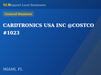 CARDTRONICS USA INC @COSTCO #1023 — General Business in MIAMI, FL