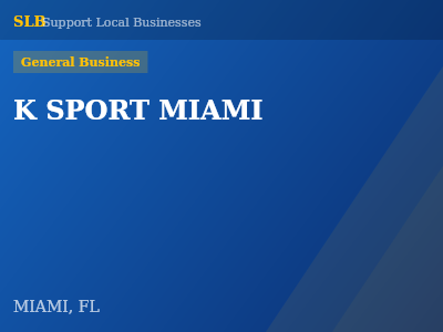 K SPORT MIAMI — General Business in MIAMI, FL