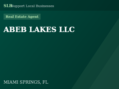 ABEB LAKES LLC — Real Estate Agent in MIAMI SPRINGS, FL