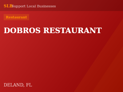 DOBROS RESTAURANT — Restaurant in DELAND, FL
