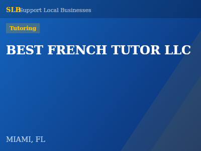 BEST FRENCH TUTOR LLC — Tutoring in MIAMI, FL