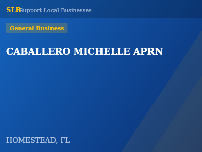 CABALLERO MICHELLE APRN — General Business in HOMESTEAD, FL