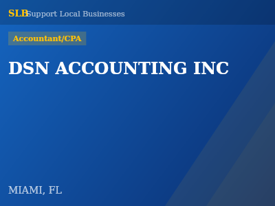 DSN ACCOUNTING INC — Accountant/CPA in MIAMI, FL