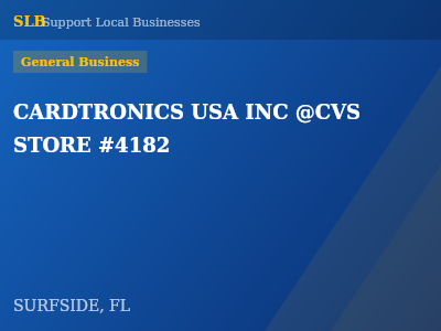 CARDTRONICS USA INC @CVS STORE #4182 — General Business in SURFSIDE, FL