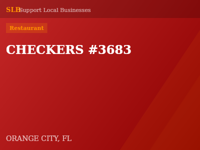 CHECKERS #3683 — Restaurant in ORANGE CITY, FL