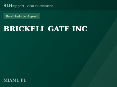 BRICKELL GATE INC — Real Estate Agent in MIAMI, FL
