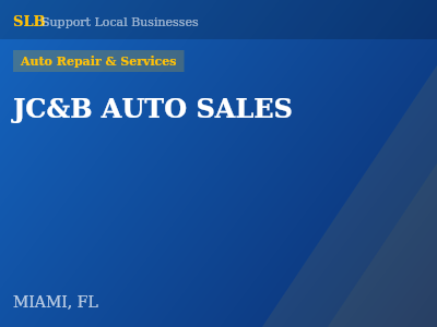 JC&B AUTO SALES — Auto Repair & Services in MIAMI, FL