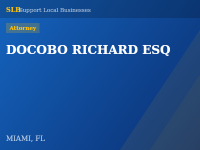 DOCOBO RICHARD ESQ — Attorney in MIAMI, FL
