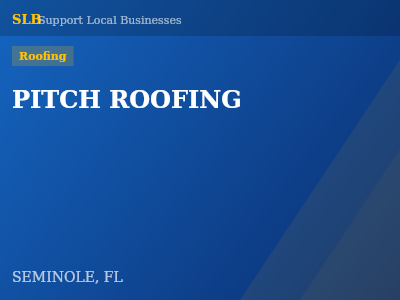 PITCH ROOFING — Roofing in SEMINOLE, FL