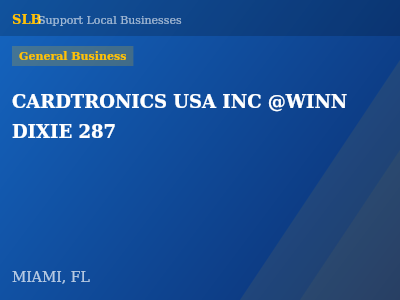 CARDTRONICS USA INC @WINN DIXIE 287 — General Business in MIAMI, FL