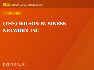 (THE) WILSON BUSINESS NETWORK INC — Contractor in DELTONA, FL