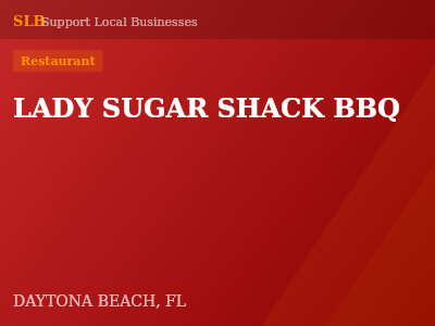 LADY SUGAR SHACK BBQ — Restaurant in DAYTONA BEACH, FL