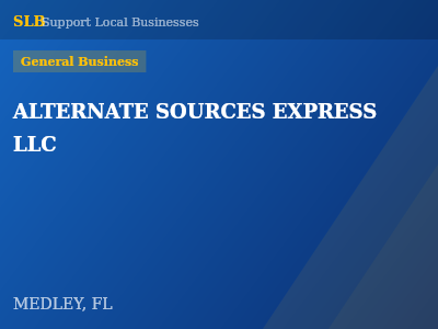 ALTERNATE SOURCES EXPRESS LLC — General Business in MEDLEY, FL