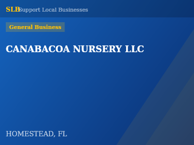 CANABACOA NURSERY LLC — General Business in HOMESTEAD, FL