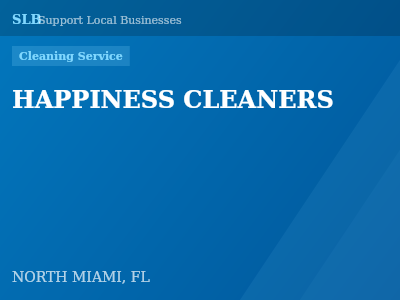 HAPPINESS CLEANERS — Cleaning Service in NORTH MIAMI, FL