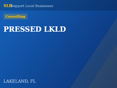 PRESSED LKLD — Consulting in LAKELAND, FL