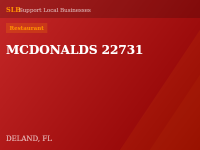 MCDONALDS 22731 — Restaurant in DELAND, FL