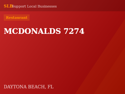 MCDONALDS 7274 — Restaurant in DAYTONA BEACH, FL