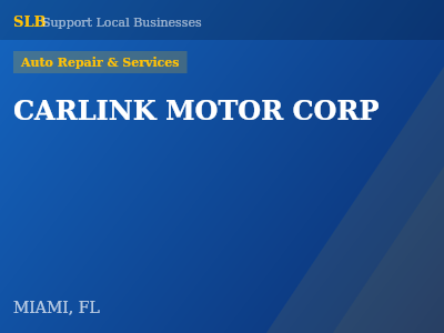 CARLINK MOTOR CORP — Auto Repair & Services in MIAMI, FL