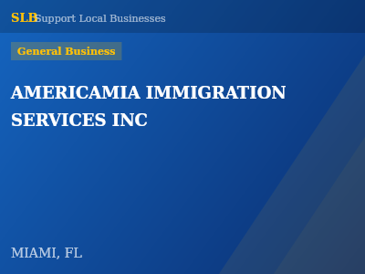 AMERICAMIA IMMIGRATION SERVICES INC — General Business in MIAMI, FL