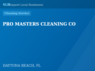 PRO MASTERS CLEANING CO — Cleaning Service in DAYTONA BEACH, FL
