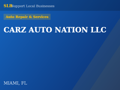 CARZ AUTO NATION LLC — Auto Repair & Services in MIAMI, FL