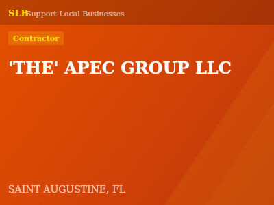 'THE' APEC GROUP LLC — Contractor in SAINT AUGUSTINE, FL