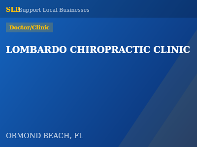 LOMBARDO CHIROPRACTIC CLINIC — Doctor/Clinic in ORMOND BEACH, FL