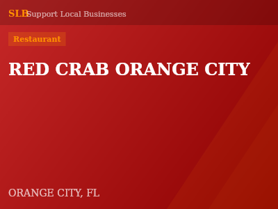 RED CRAB ORANGE CITY — Restaurant in ORANGE CITY, FL