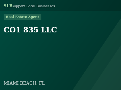 CO1 835 LLC — Real Estate Agent in MIAMI BEACH, FL
