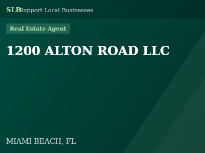 1200 ALTON ROAD LLC — Real Estate Agent in MIAMI BEACH, FL