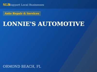 LONNIE'S AUTOMOTIVE — Auto Repair & Services in ORMOND BEACH, FL
