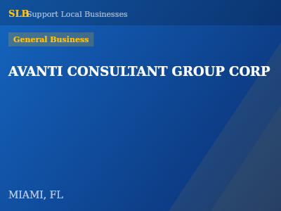 AVANTI CONSULTANT GROUP CORP — General Business in MIAMI, FL
