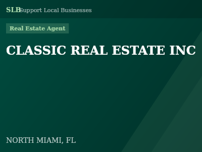 CLASSIC REAL ESTATE INC — Real Estate Agent in NORTH MIAMI, FL